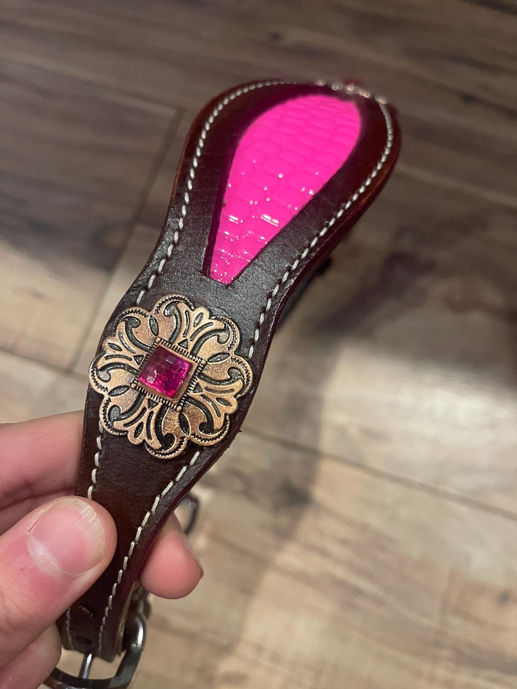 Made to Order Western Tack Set Hot Pink Headstall Breastplate (BHT028)