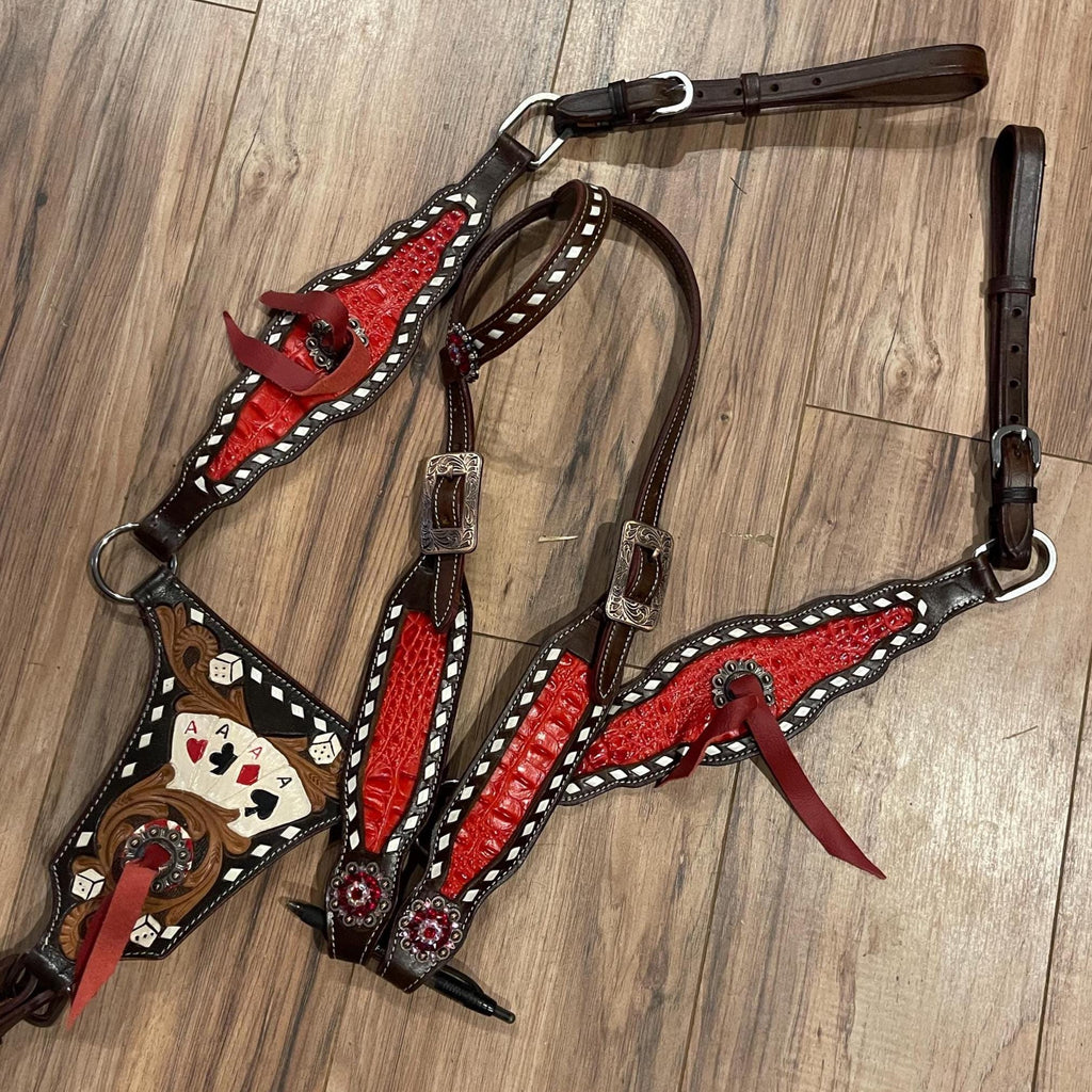 Made to Order Playing Card Western Horse Tack Set  Gladiator tack set