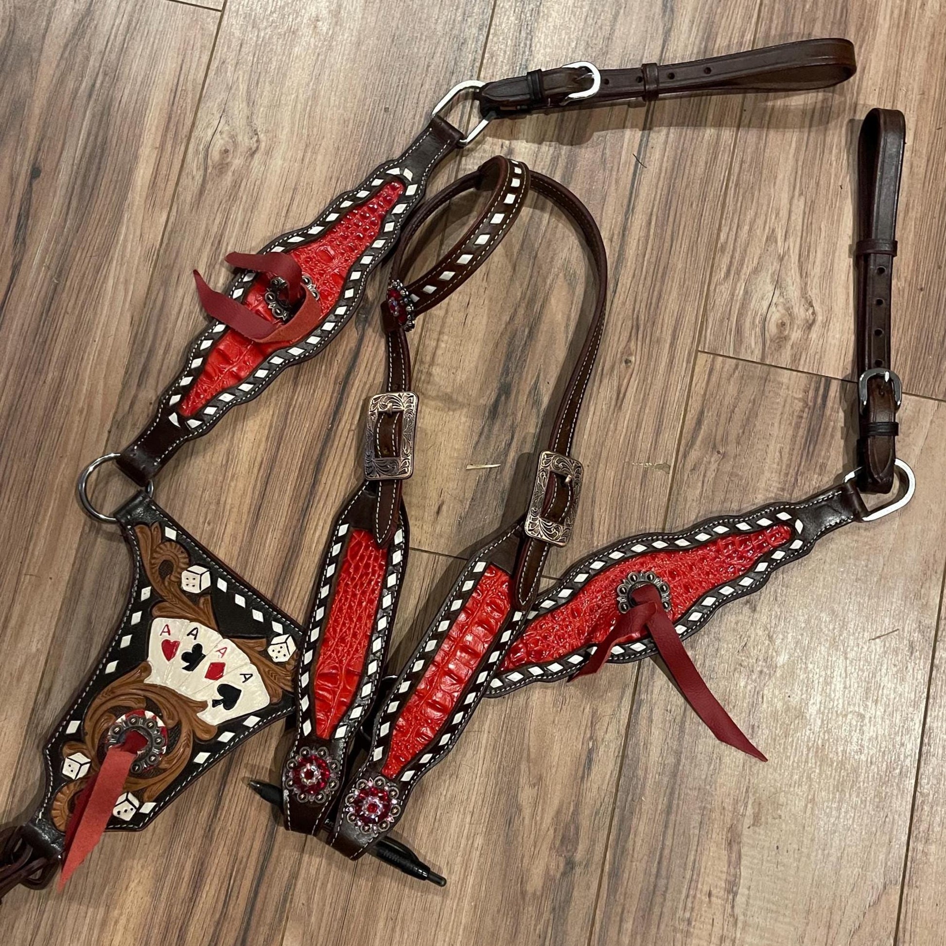 Made to Order Playing Card Western Horse Tack Set  Gladiator tack set