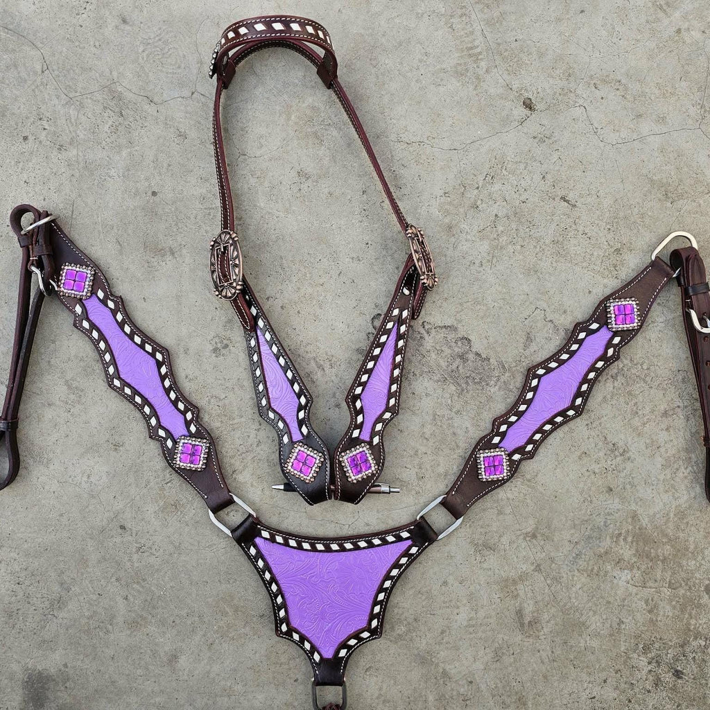 Western Horse Tack Set | Made to Order | Purple