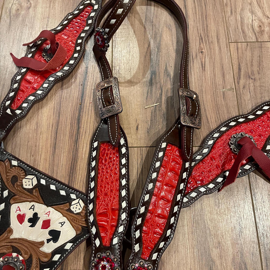 Made to Order Playing Card Western Horse Tack Set  Gladiator tack set
