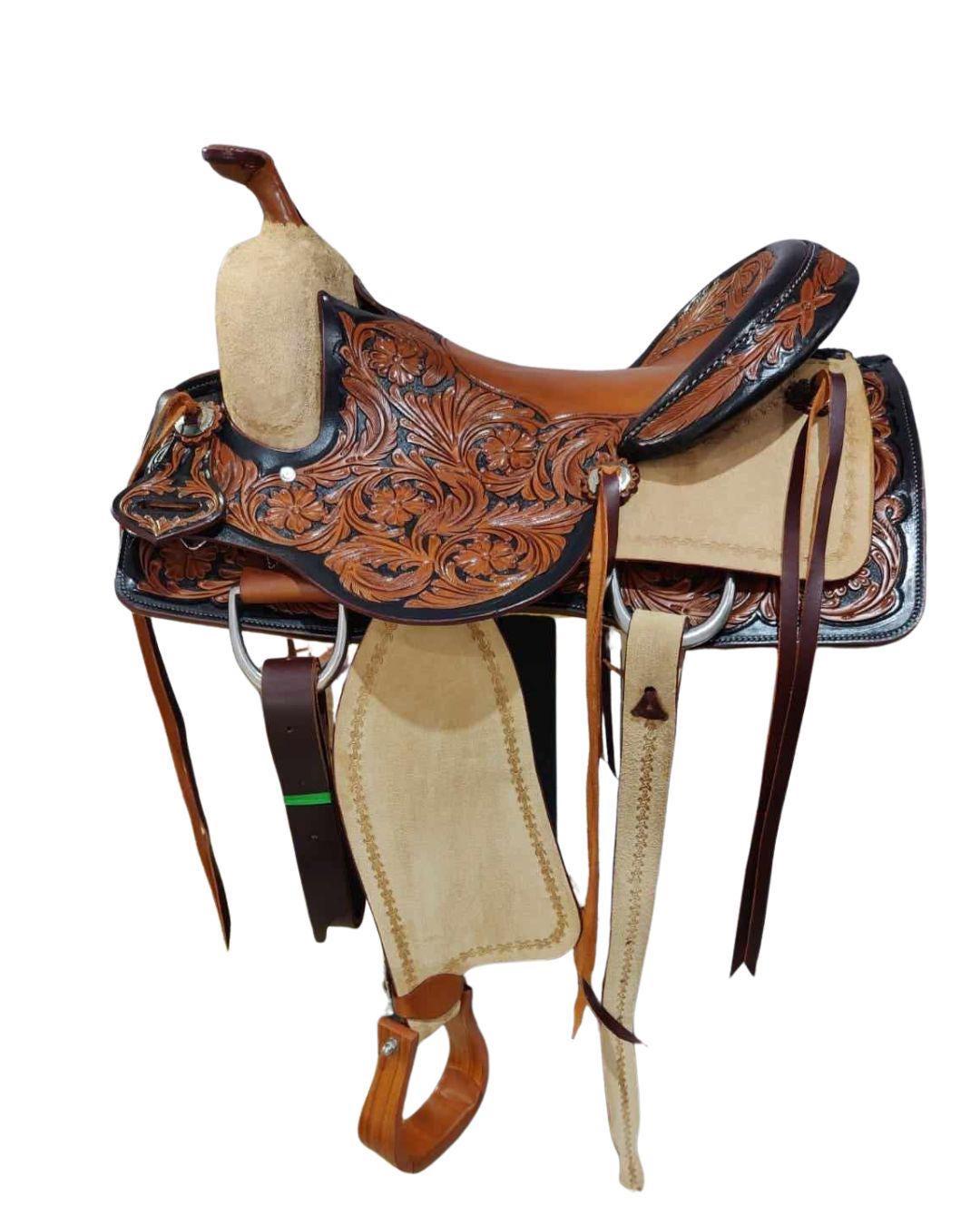 Custom Made to Order Tan Rough Out Western Saddle