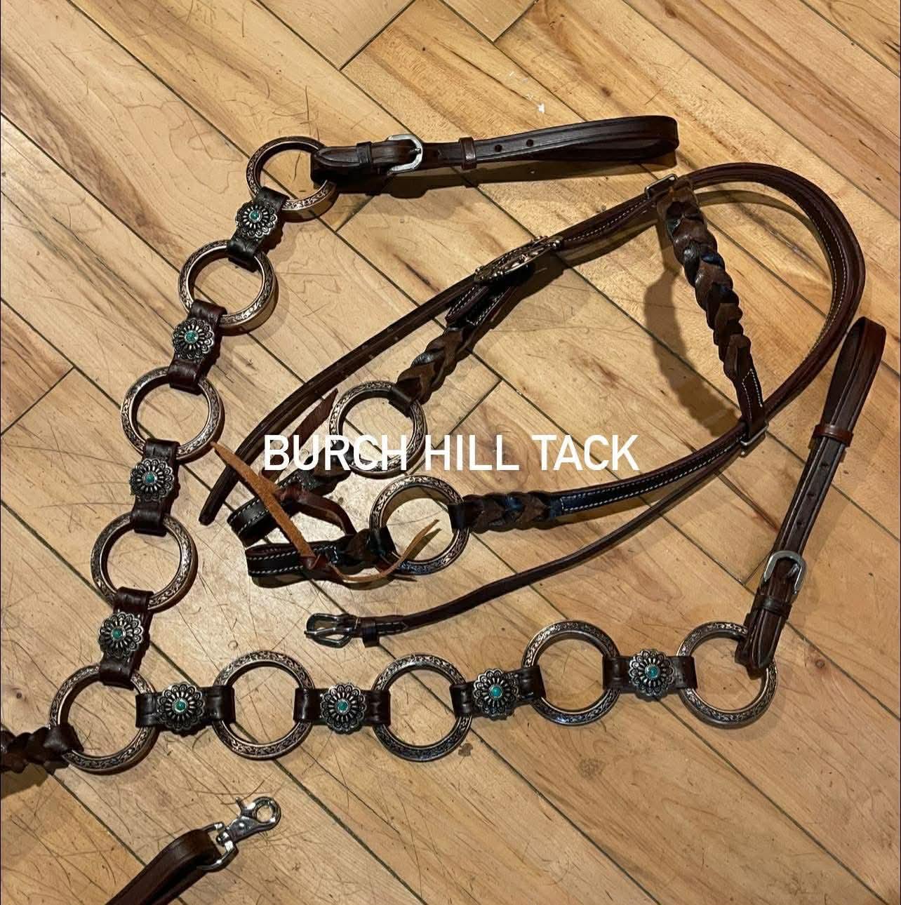 Braided Western Ring Tack set with Browband (BHT033)