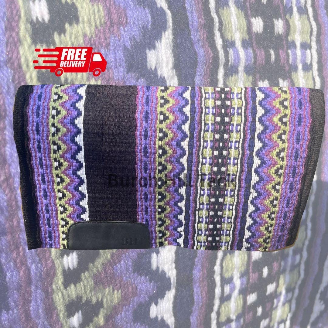 Western Show Pad Purple and Black| Western Pleasure & Ranch Riding Saddle Pad | Made to Order