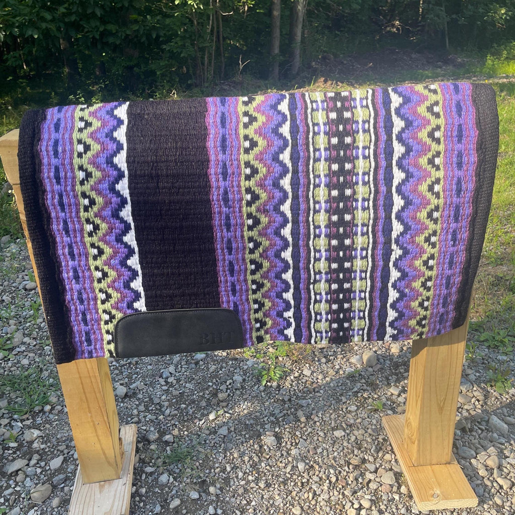 Western Show Pad Purple and Black| Western Pleasure & Ranch Riding Saddle Pad | Made to Order