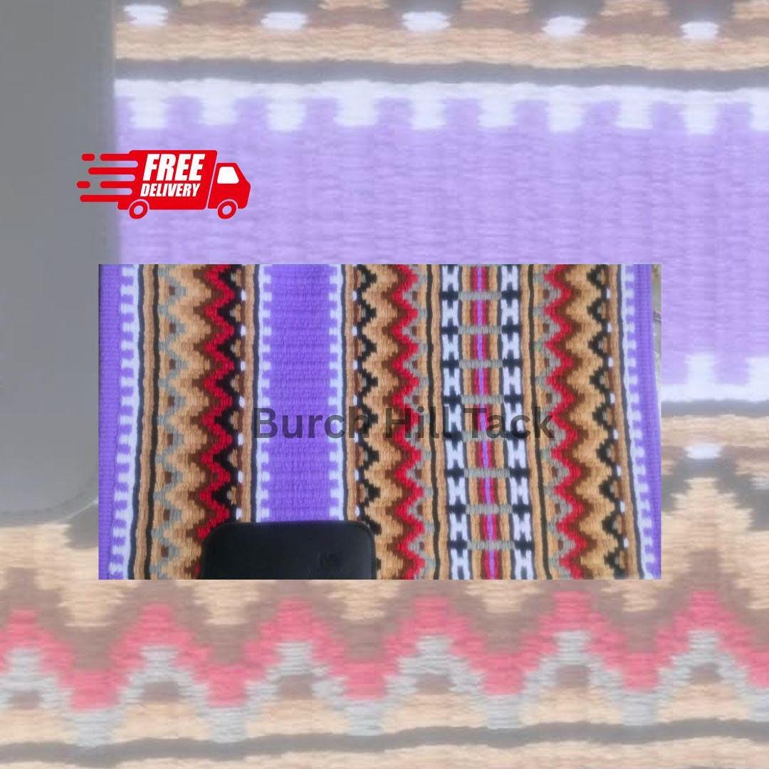 Western Show Pad Purple Red | Pleasure Ranch Riding Saddle Pad (BHT-SP027)