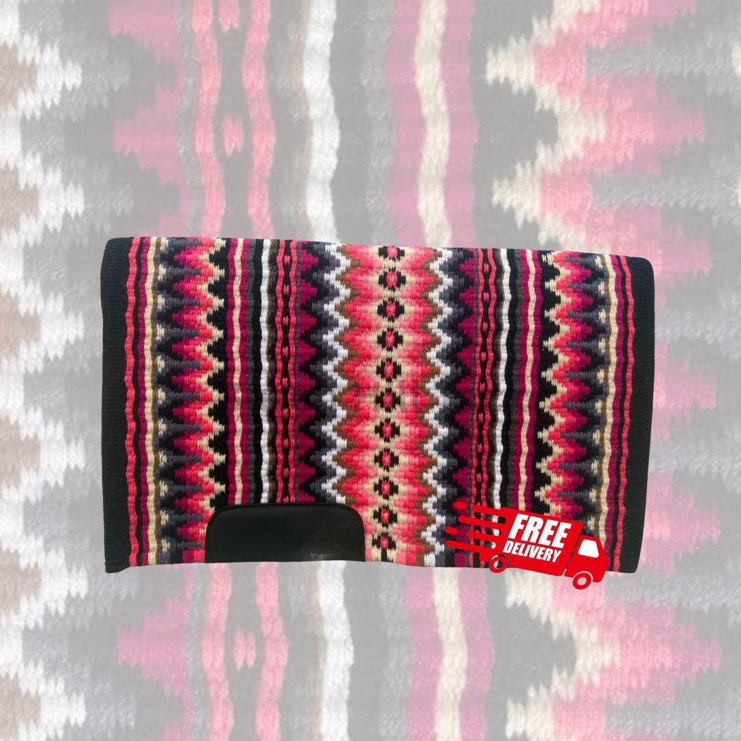 Western Show Pad Pink and Grey| Western Pleasure & Ranch Riding Saddle Pad| Made to Order
