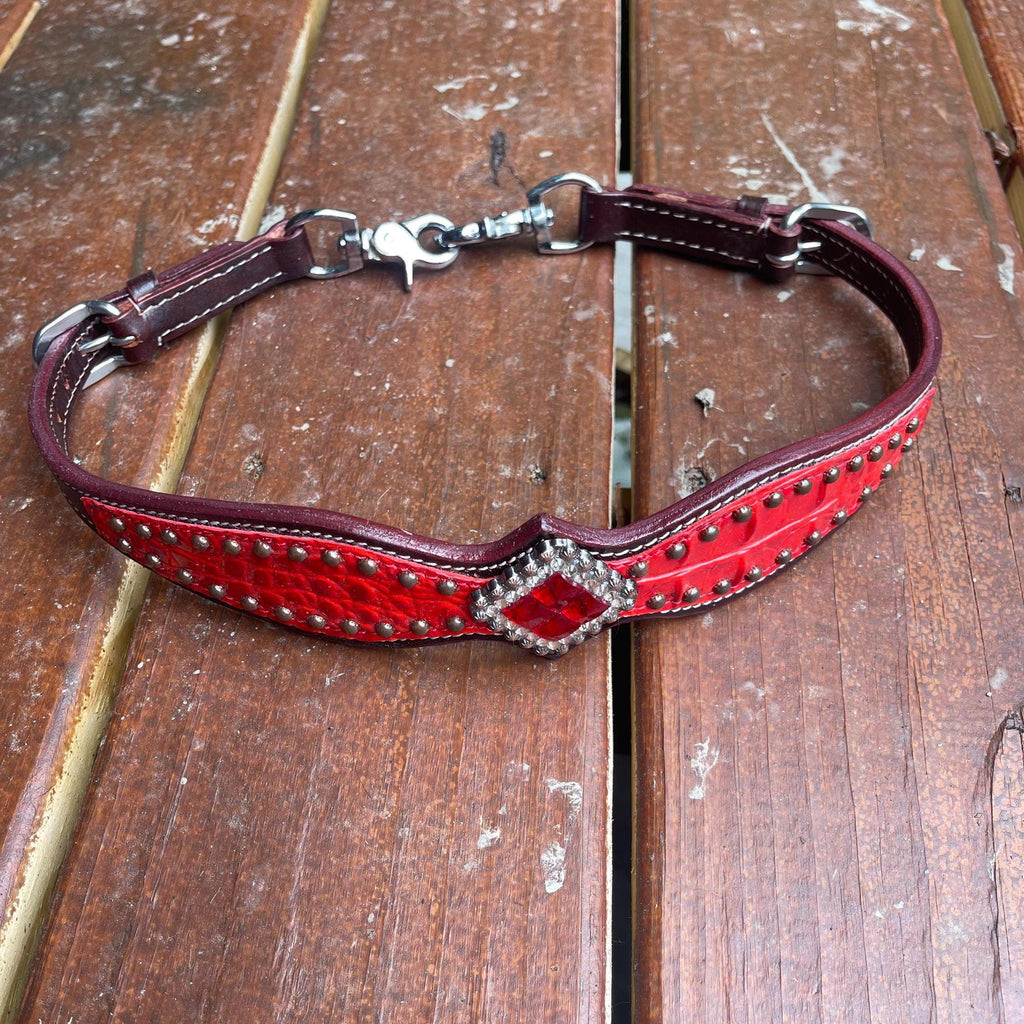 Red Wither Strap for Western Tack