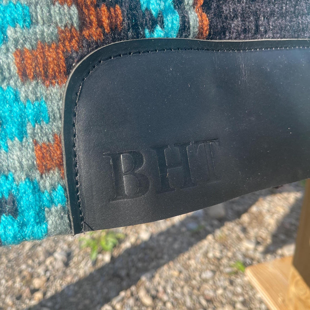 Western Show Pad Turquoise and Black| Western Pleasure & Ranch Riding Saddle Pad| Made to Order