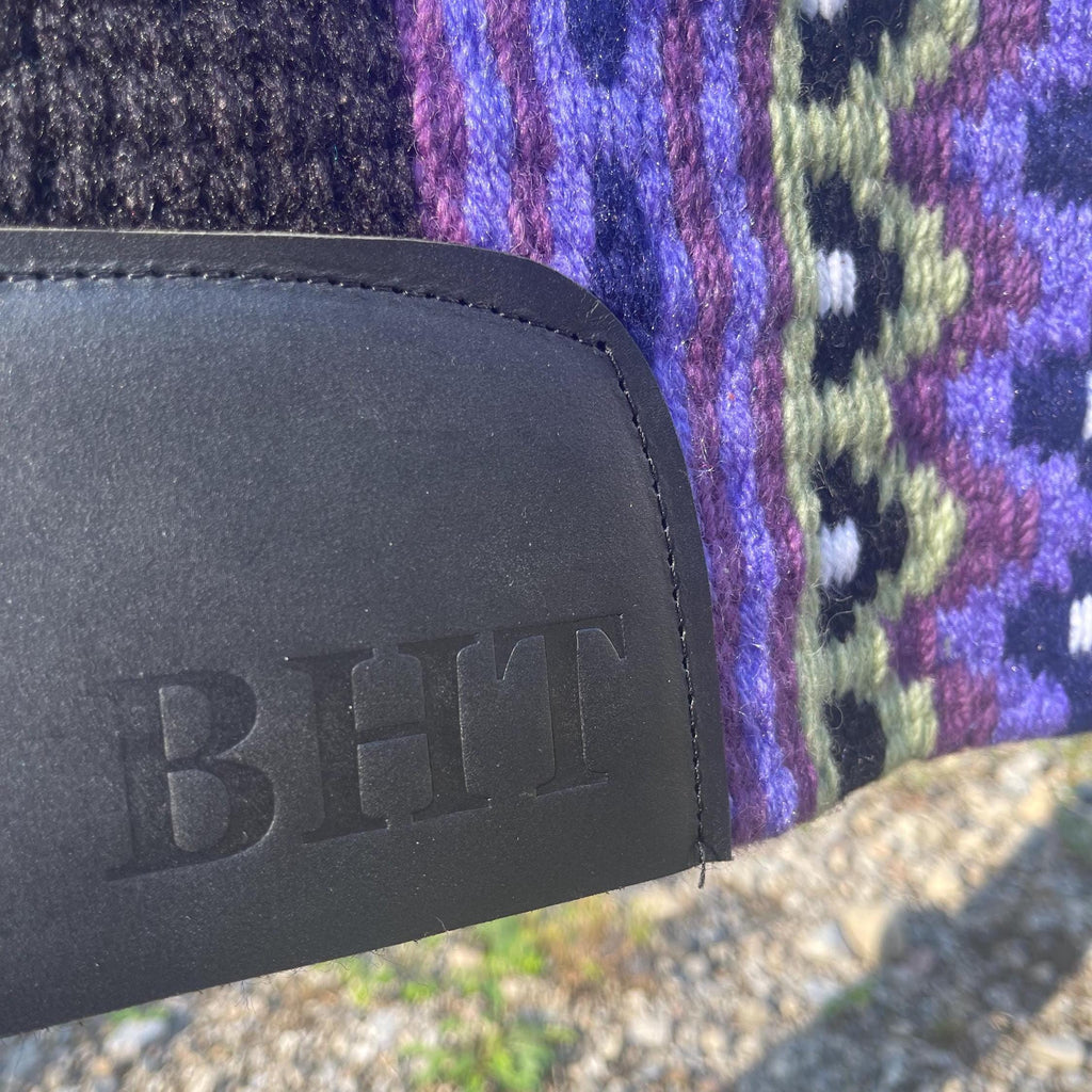 Western Show Pad Purple and Black| Western Pleasure & Ranch Riding Saddle Pad | Made to Order