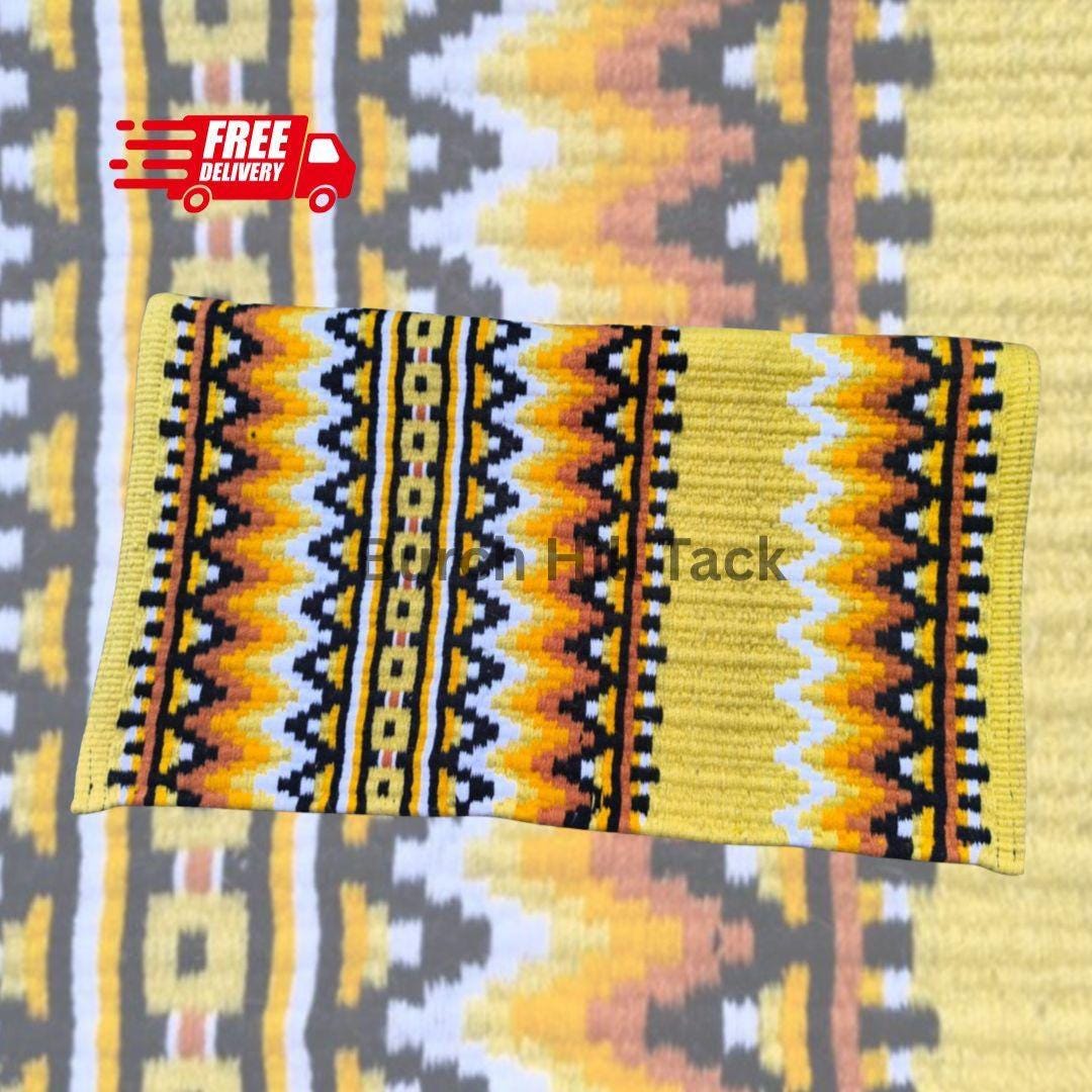 Western Show Pad Yellow and Orange| Western Pleasure & Ranch Riding Saddle Pad| Made to Order