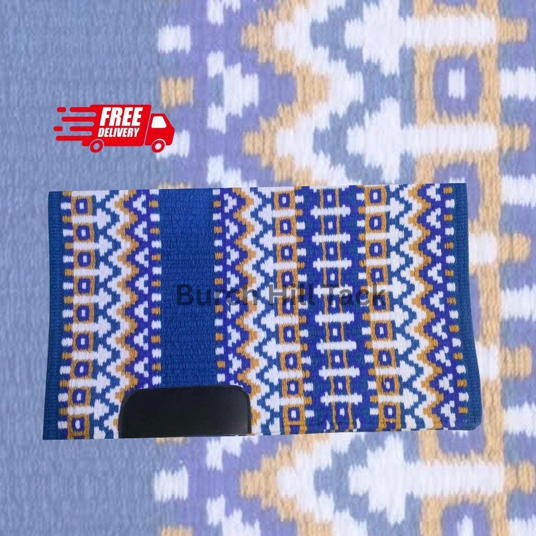 Western Show Pad Turquoise and electric Blue| Western Pleasure & Ranch Riding Saddle Pad| Made to Order