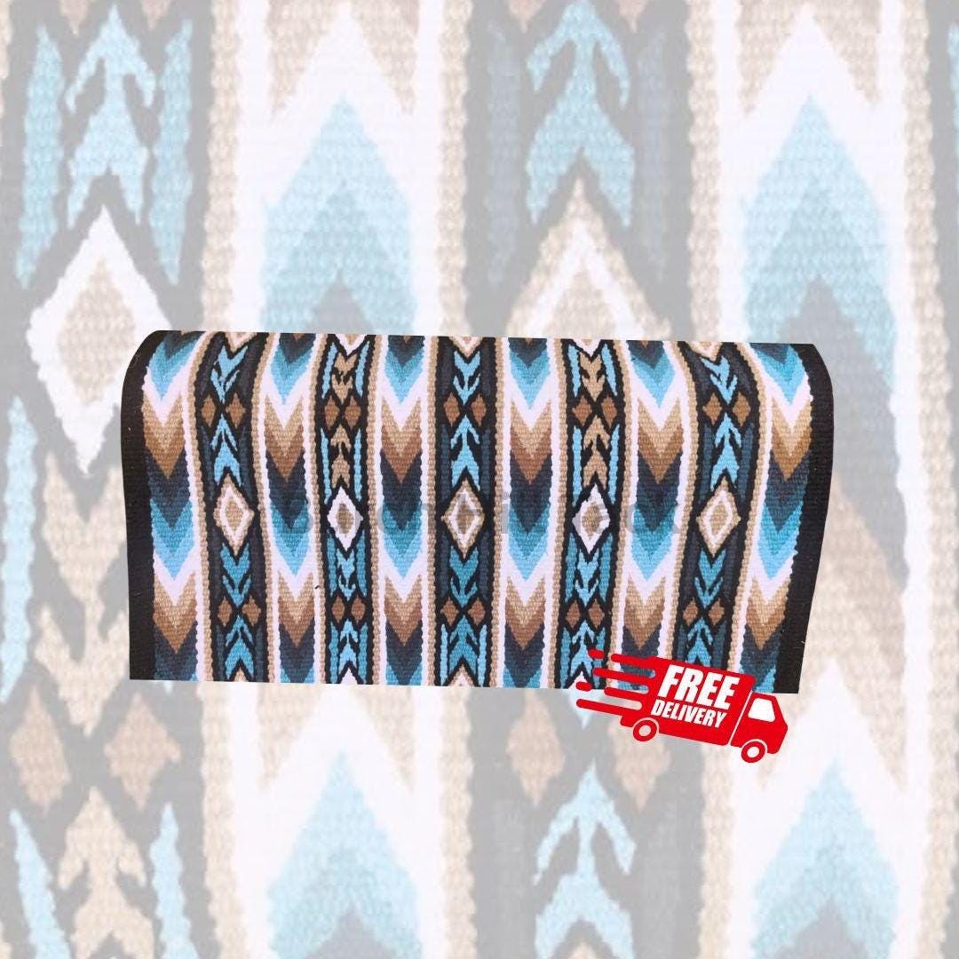 Western Show Pad turquoise and Tan| Western Pleasure & Ranch Riding Saddle Pad| Made to Order