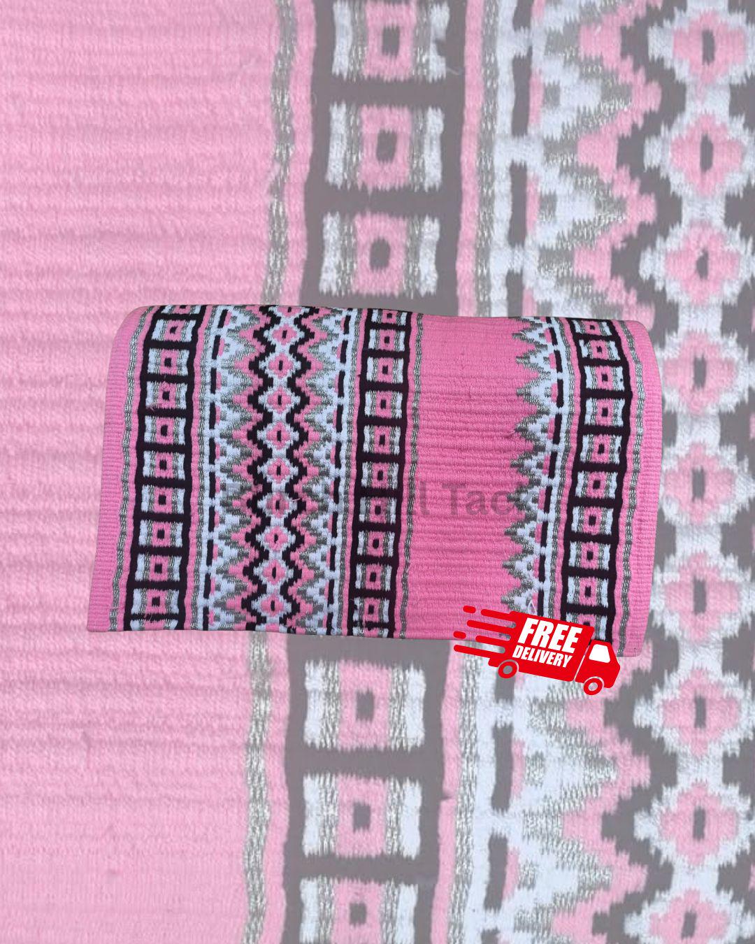 Pink Western Show Pad | Pleasure Ranch Riding Saddle Pad, Made to Order (BHT-SP011)