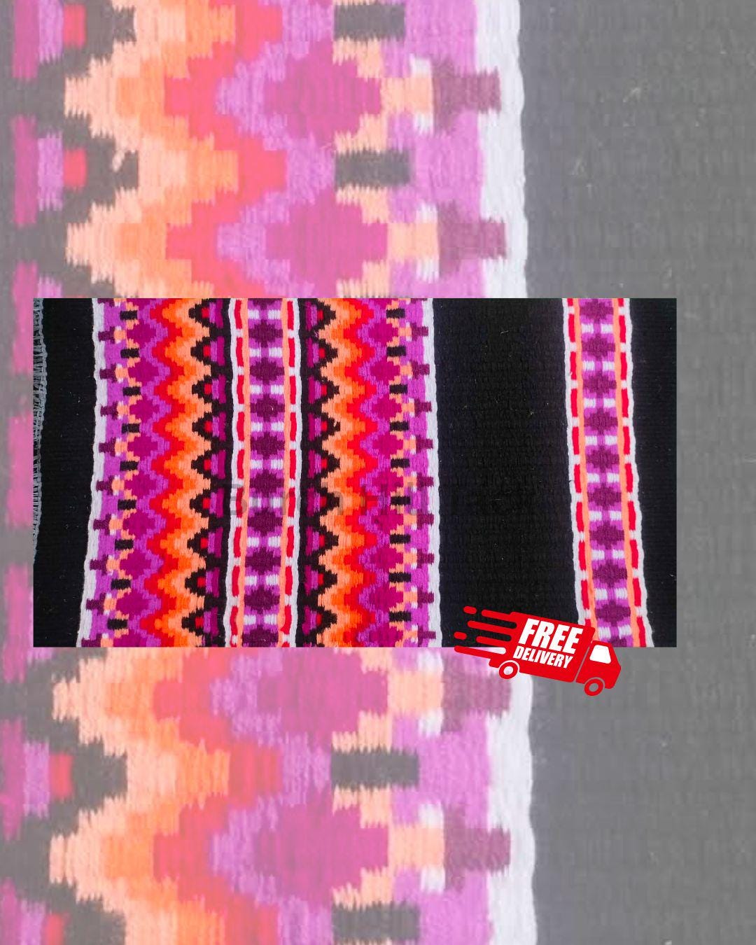 Western Show Pad: Hot Pink Orange Saddle Pad for Riding (BHT-SP001)