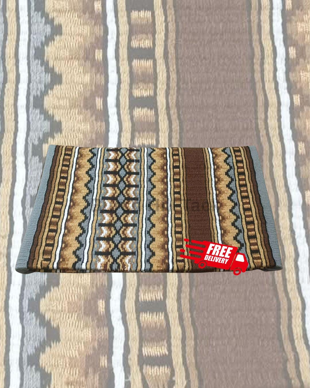 Brown Western Pleasure Ranch Riding Saddle Pad | Handcrafted Show Horse Tack