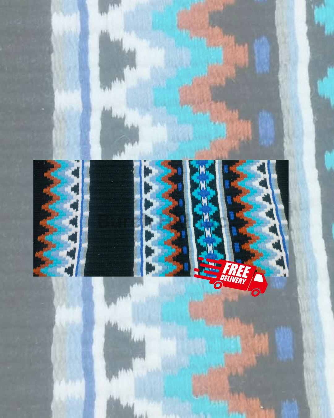 Black Western Pleasure Ranch Riding Saddle Pad | Handcrafted Show Horse Tack