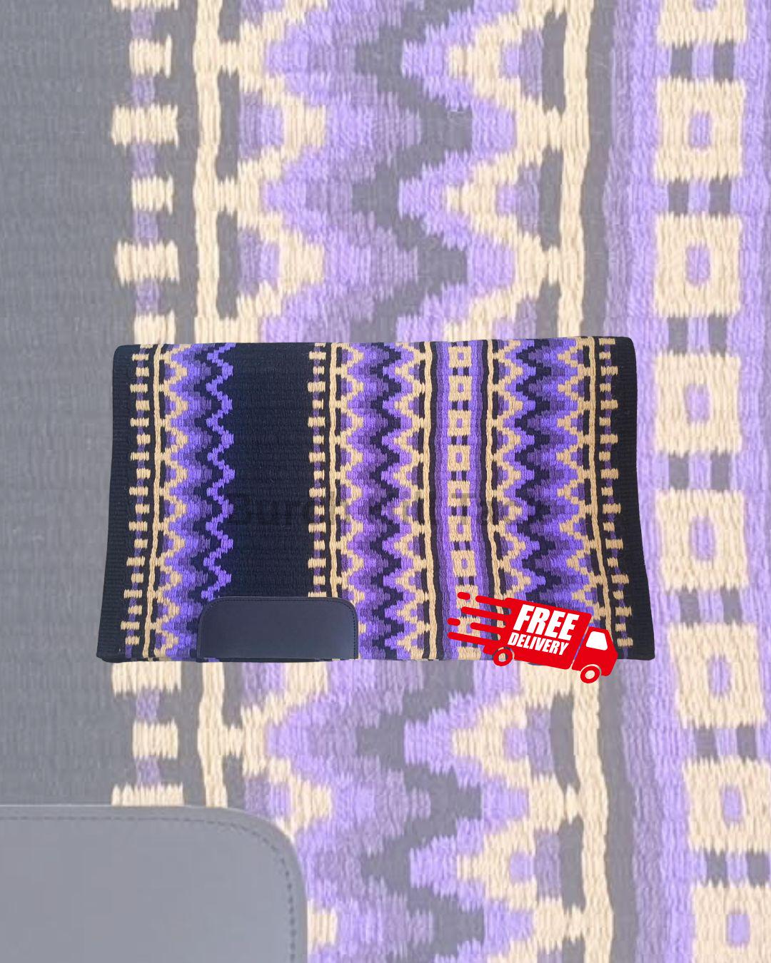 Purple Western Pleasure Ranch Riding Saddle Pad | Handcrafted Show Horse Tack