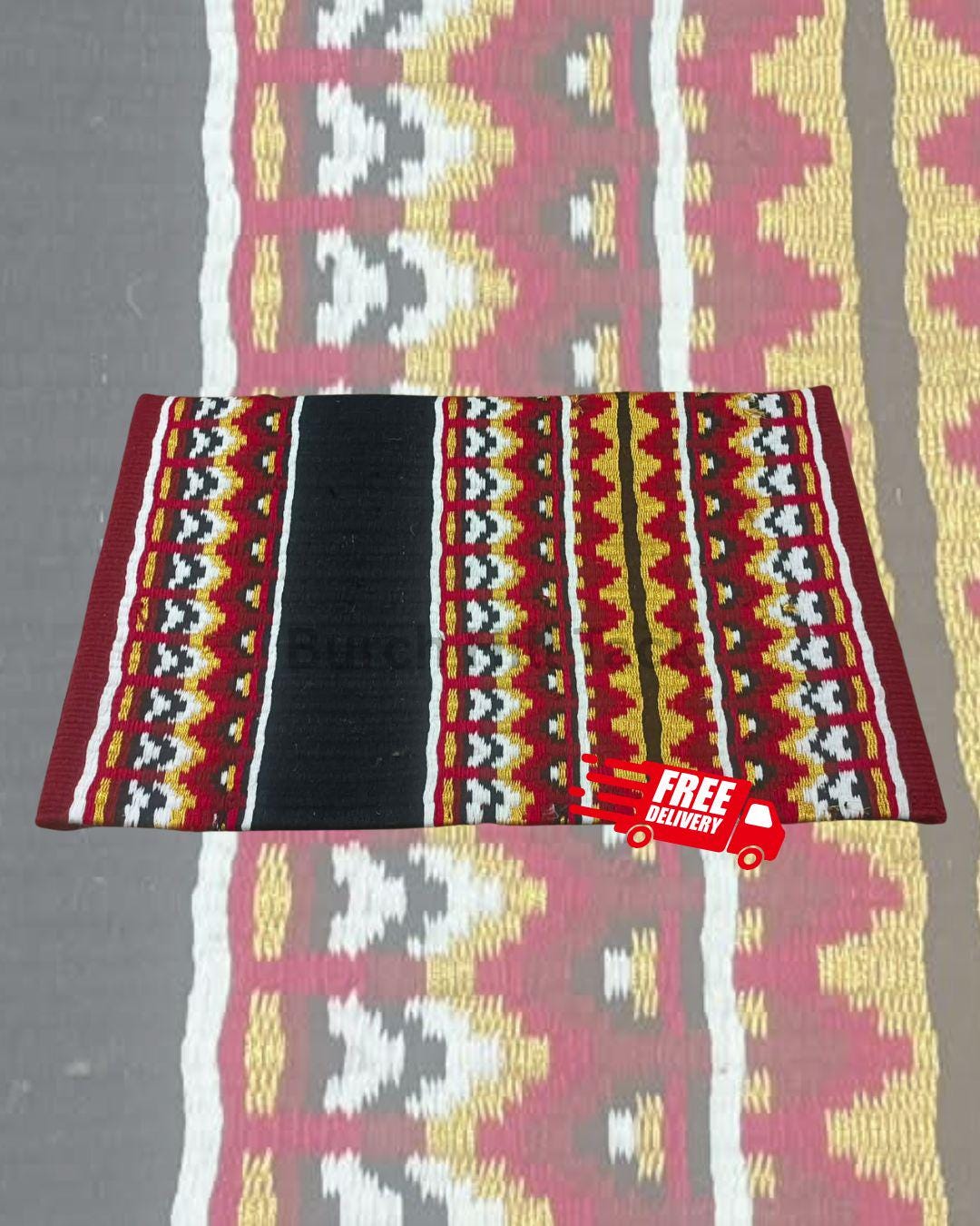 Red Western Pleasure Ranch Riding Saddle Pad | Handcrafted Show Horse Tack
