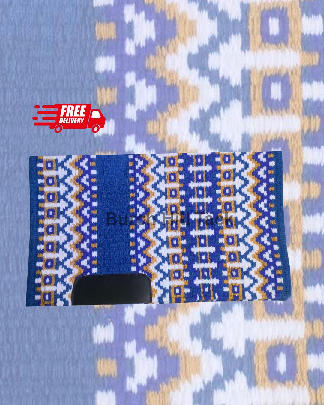 Royal Blue Western Pleasure Ranch Riding Saddle Pad | Handcrafted Show Horse Tack