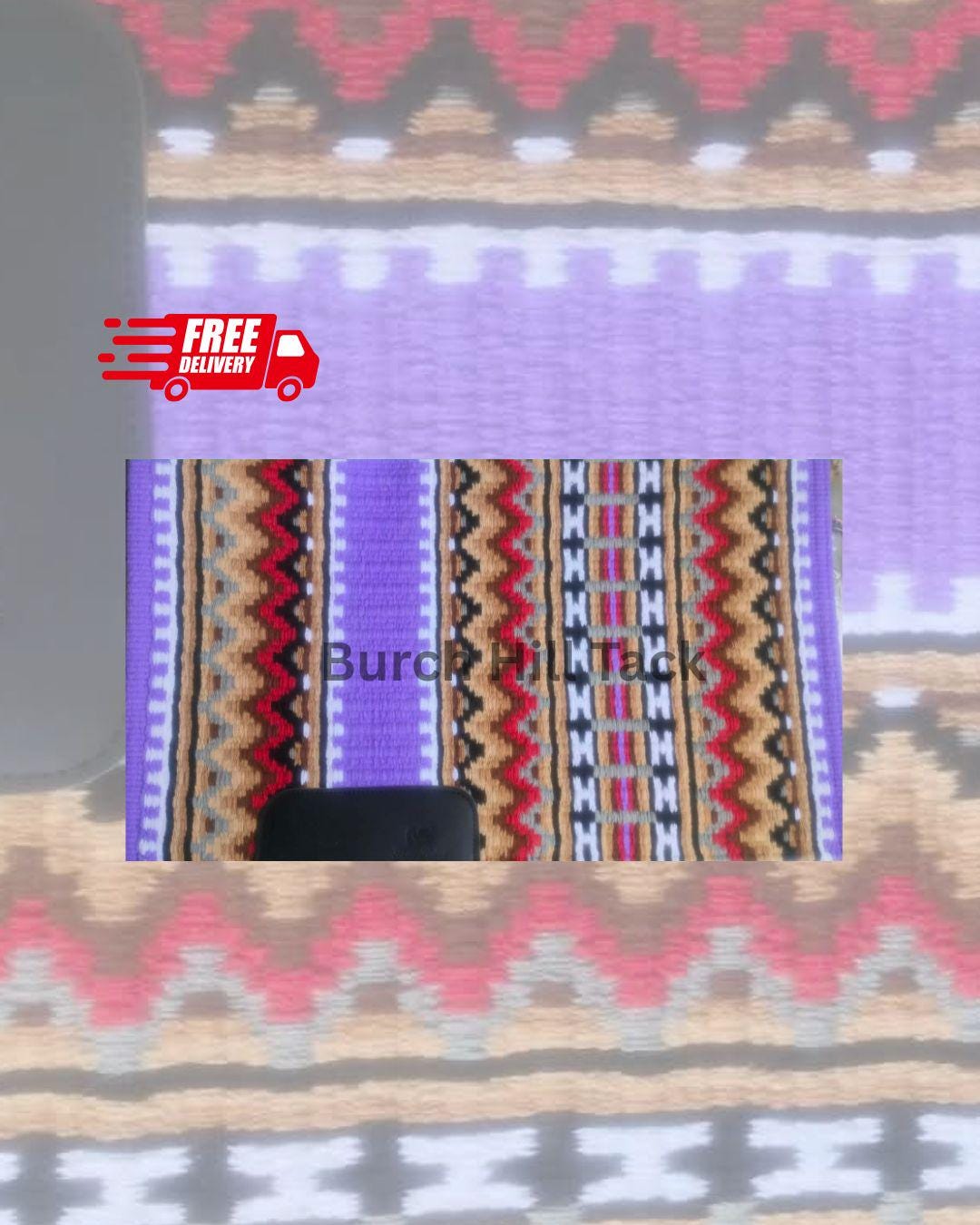 Lilac Purple Western Pleasure Ranch Riding Saddle Pad | Handcrafted Show Horse Tack