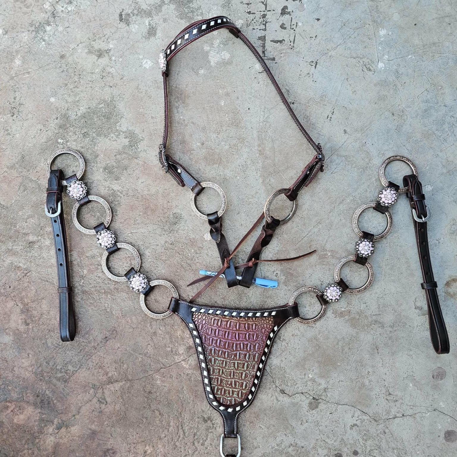 Western Horse Tack Set | Ring Set | Made to Order (BHT126)