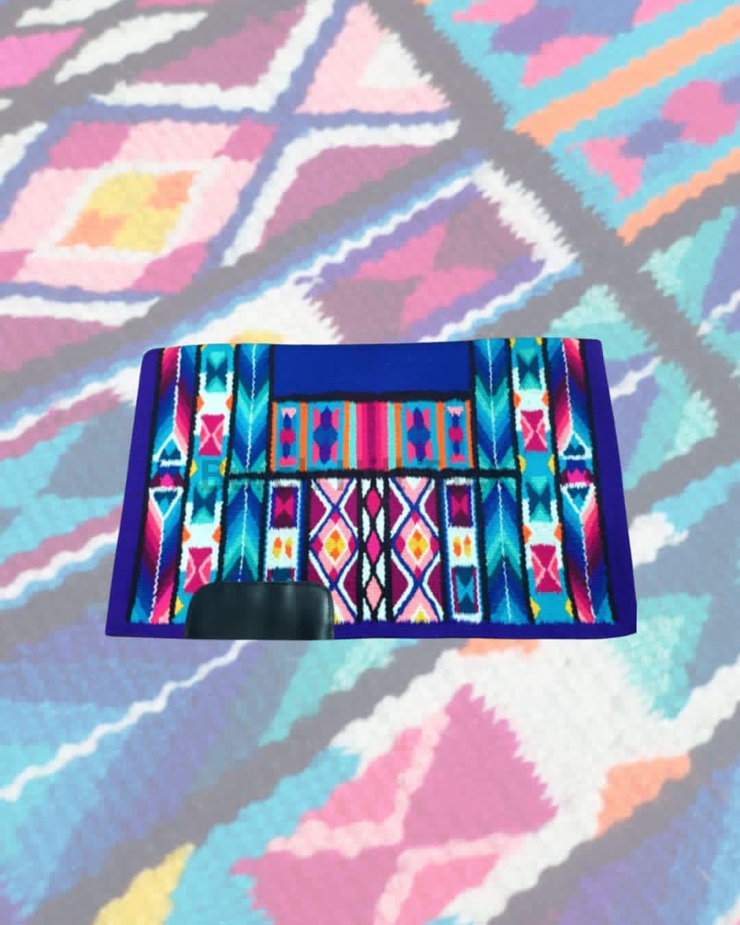Bright Patterned Western Pleasure Ranch Riding Saddle Pad | Handcrafted Show Horse Tack