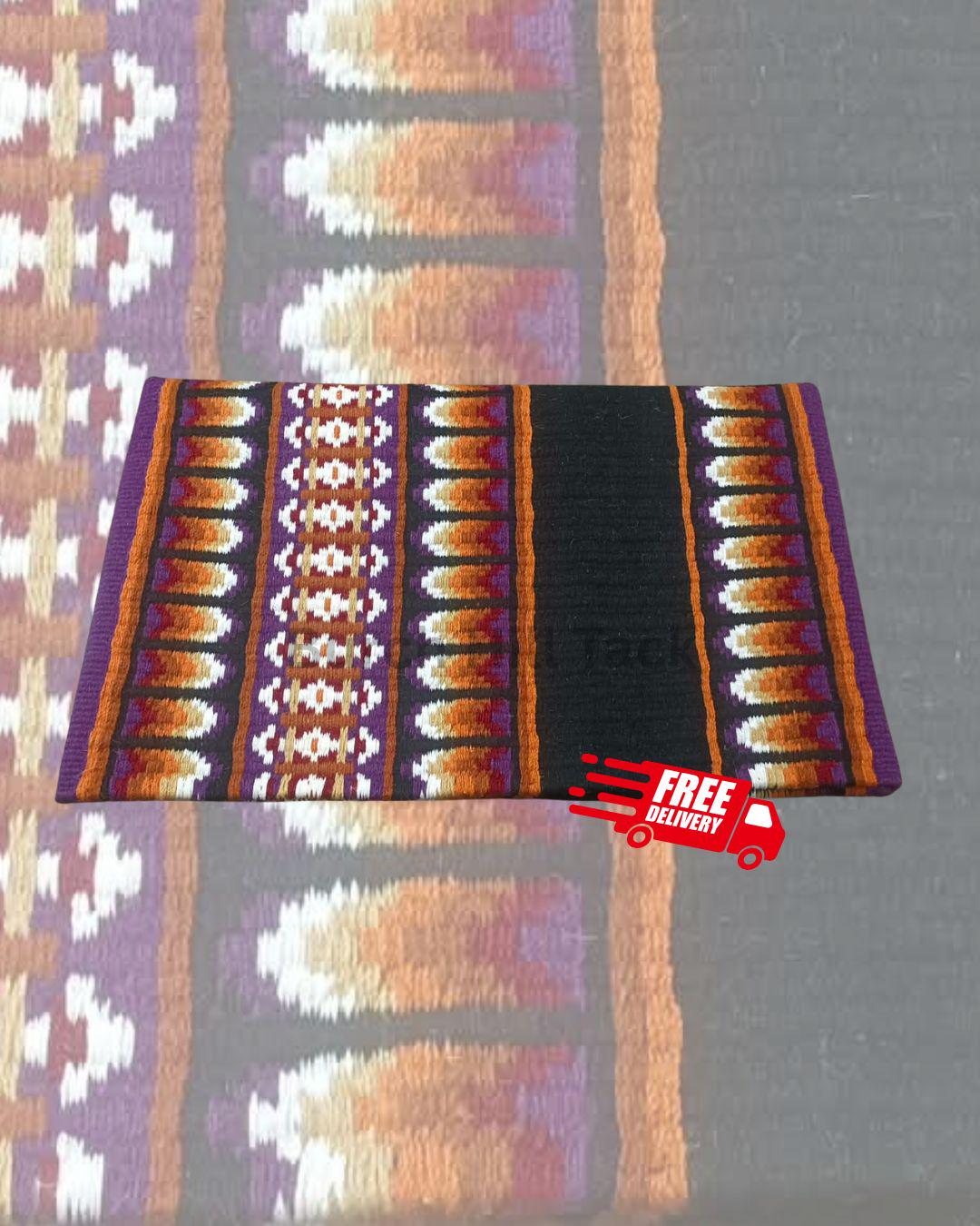 Burnt Orange Western Pleasure Ranch Riding Saddle Pad | Handcrafted Show Horse Tack
