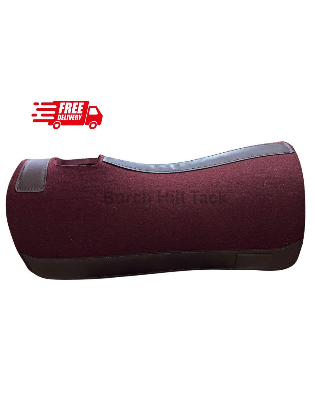Wool Felt Western Saddle Pad, Contoured Horse Saddle Pad, Thick Western Riding Pad, Durable Ranch & Trail Tack