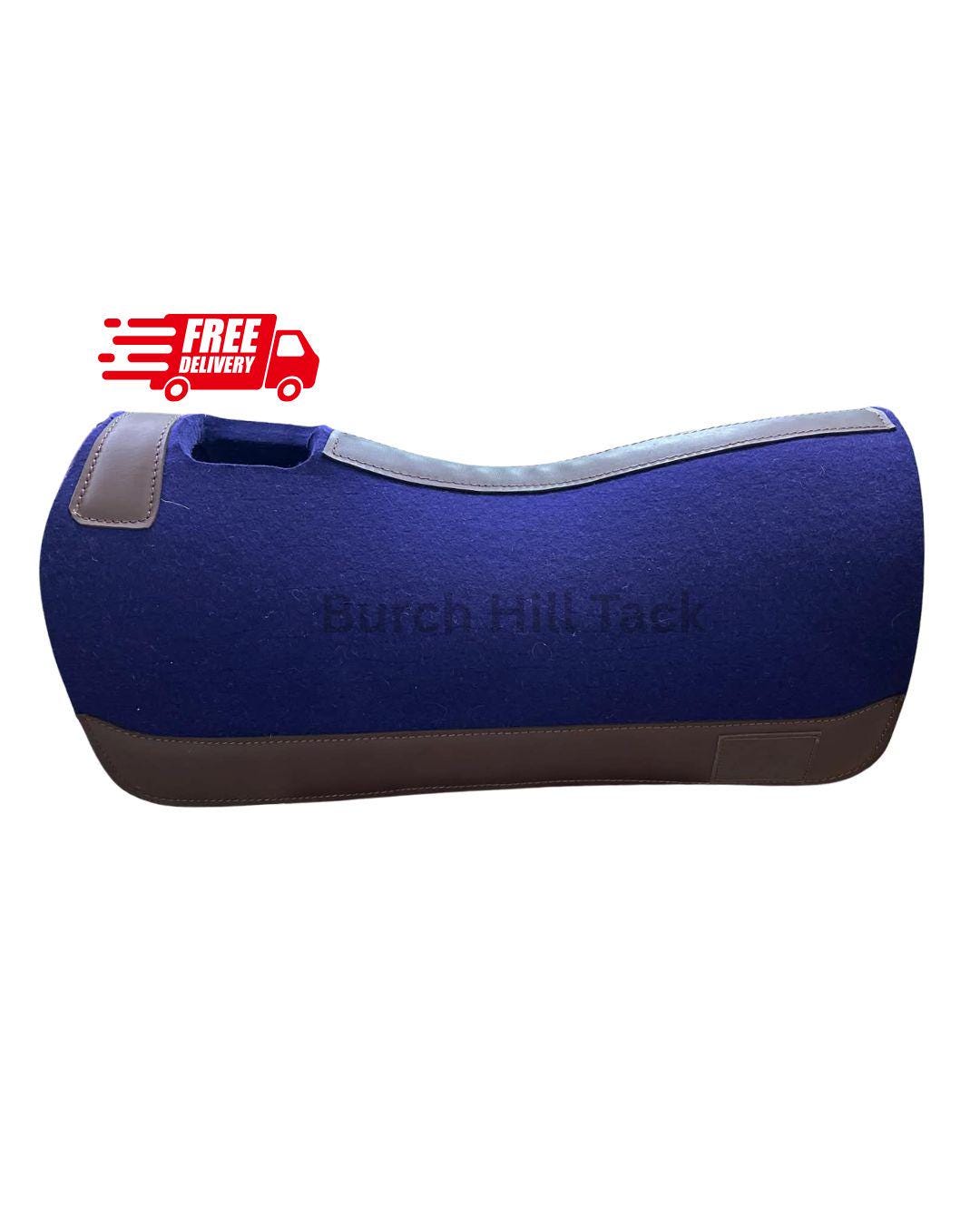 Wool Felt Western Saddle Pad, Contoured Horse Saddle Pad, Thick Western Riding Pad, Durable Ranch & Trail Tack