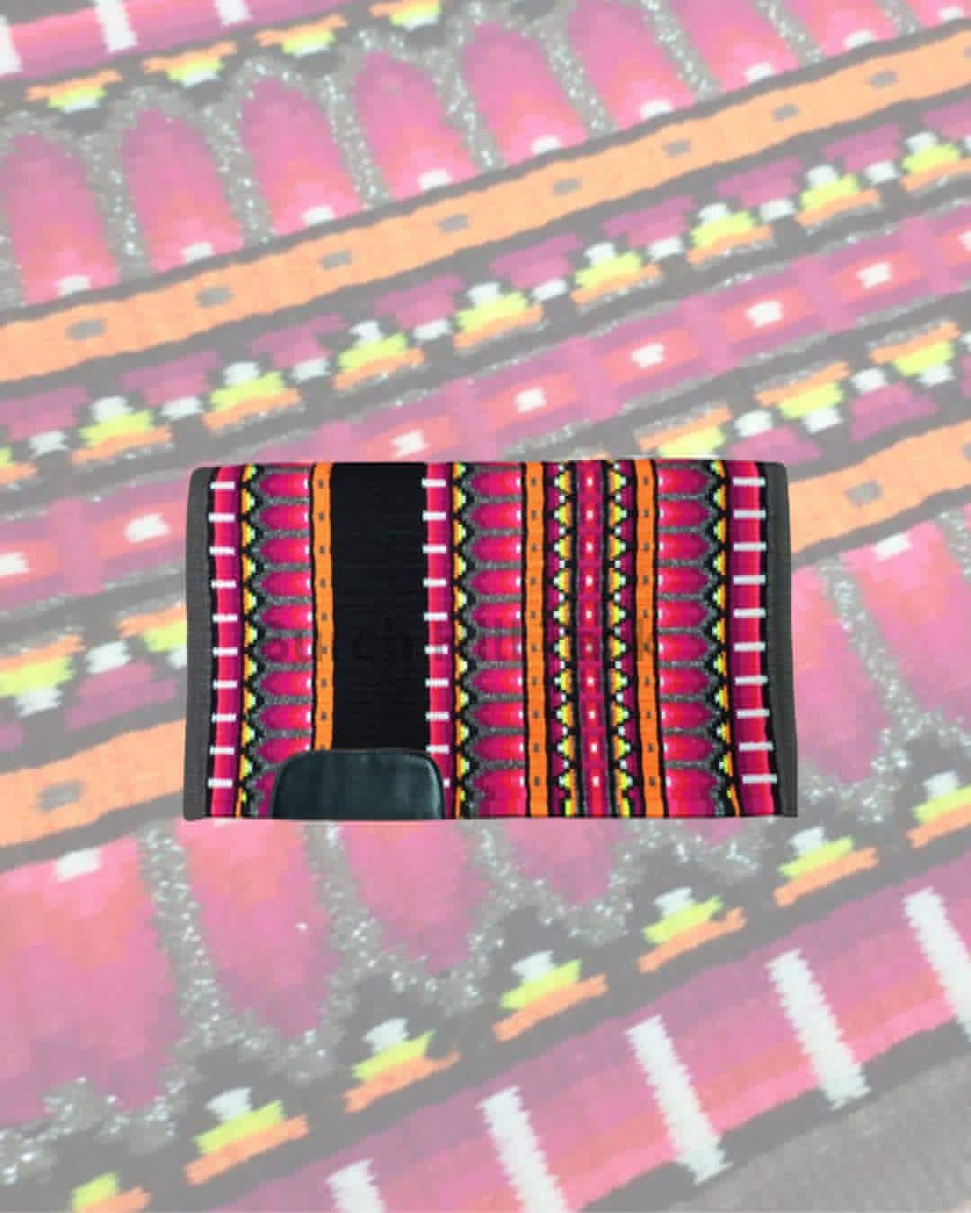 Pink & Orange Western Pleasure Ranch Riding Saddle Pad | Handcrafted Show Horse Tack