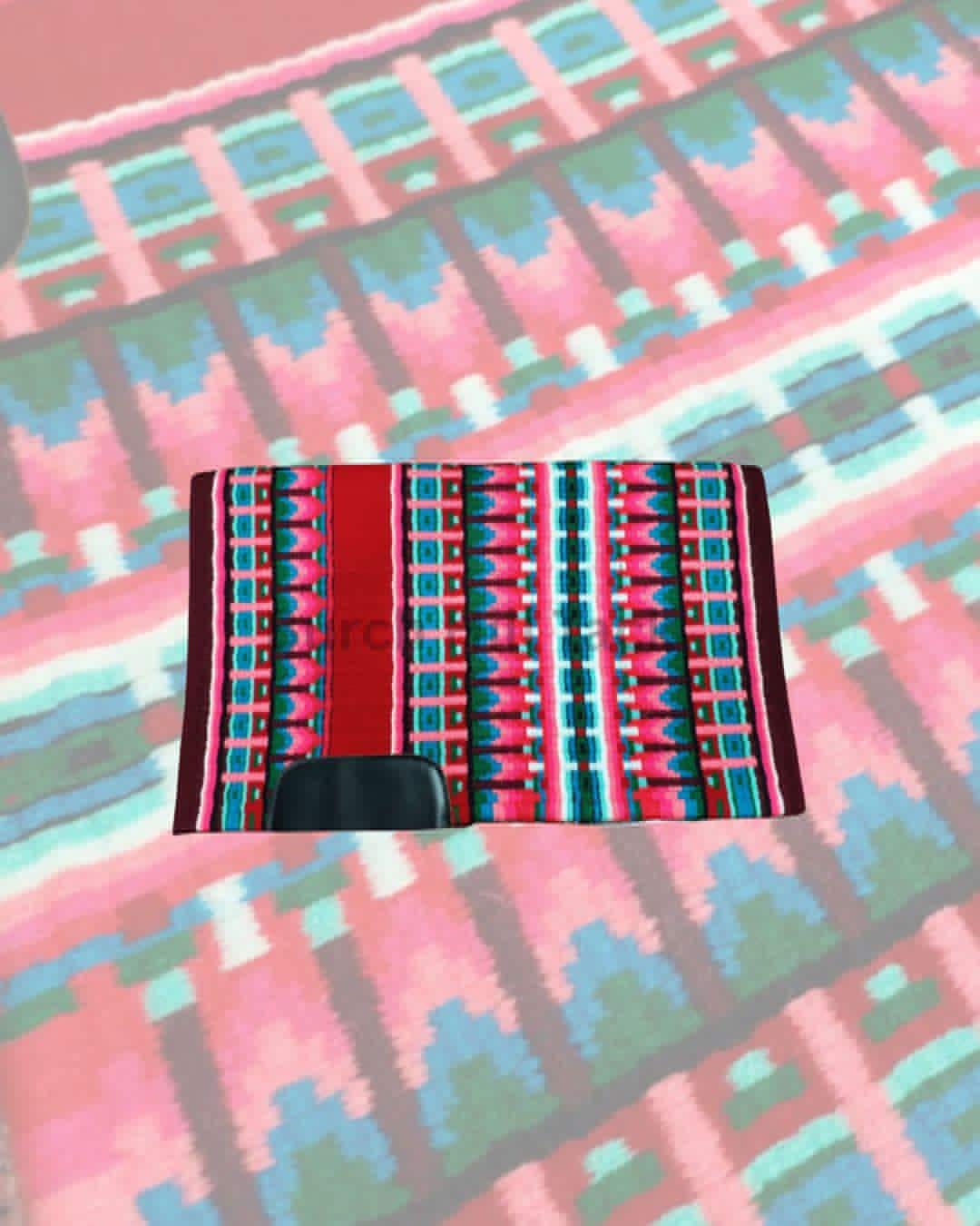 Red Western Pleasure Ranch Riding Saddle Pad | Handcrafted Show Horse Tack
