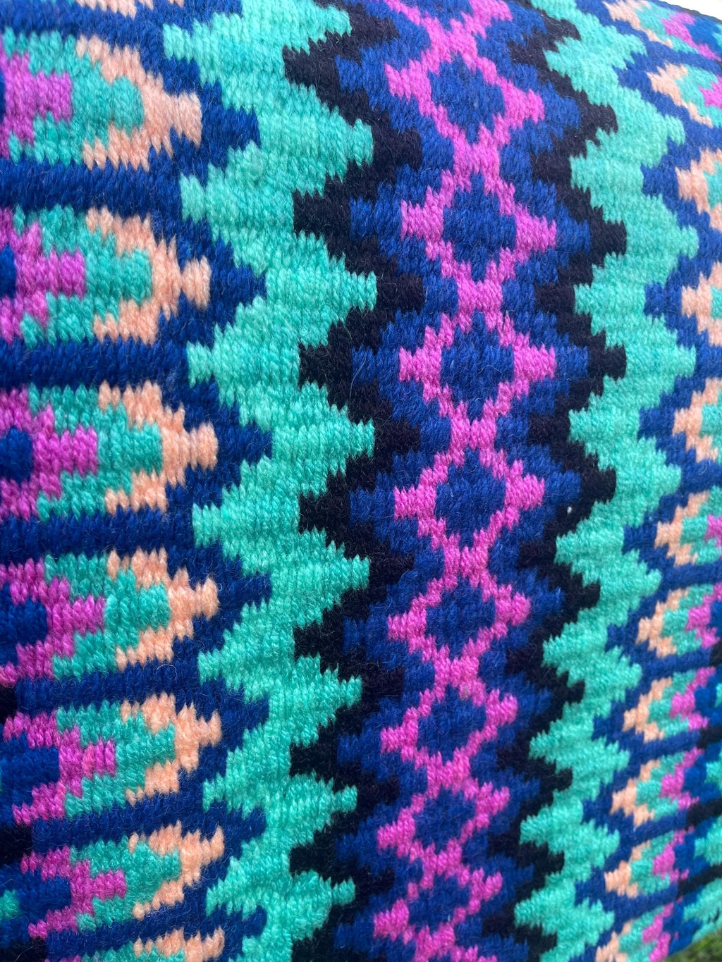 Royal blue and turquoise Western show pad- Ready to ship