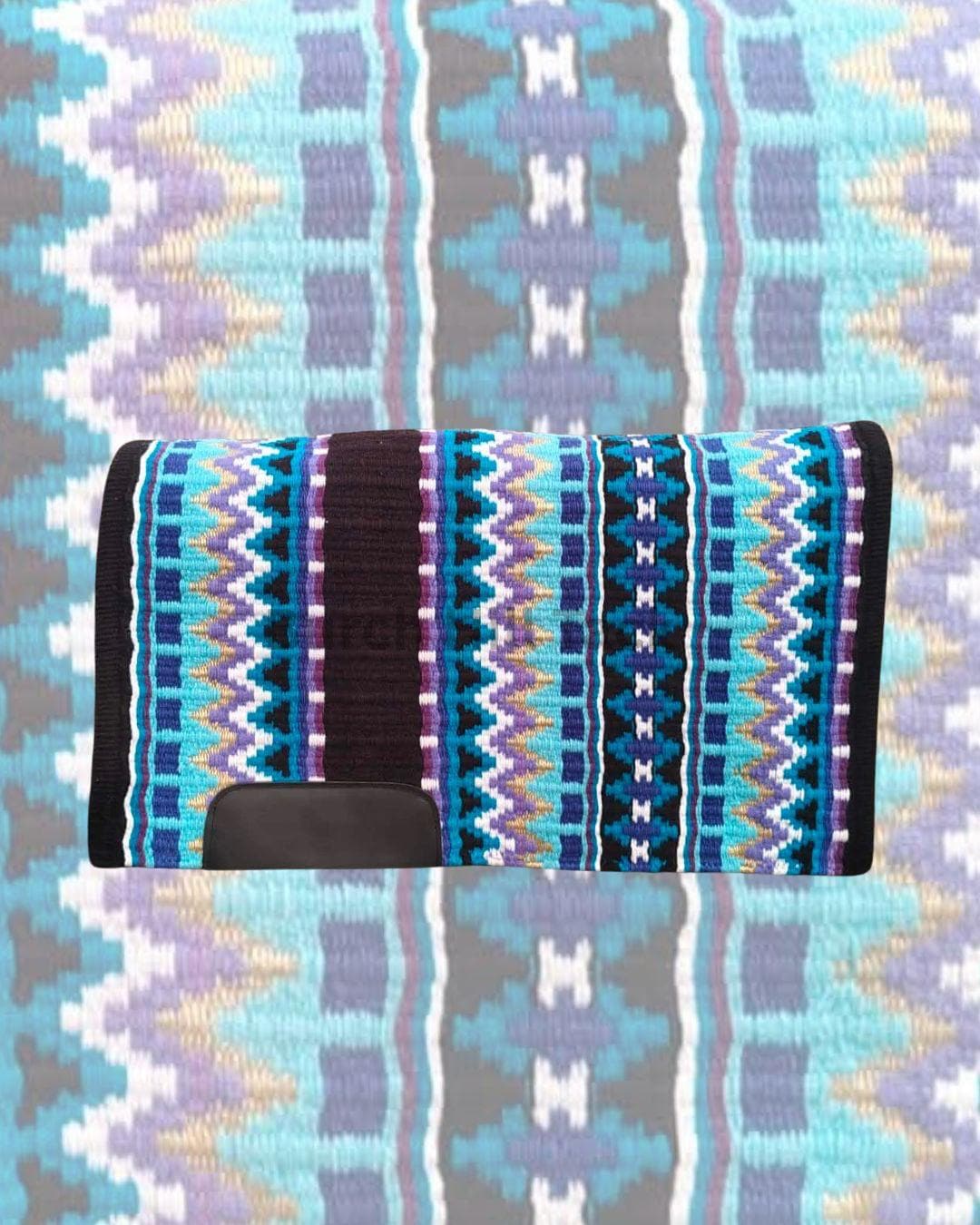 Blue Western Pleasure Ranch Riding Saddle Pad | Handcrafted Show Horse Tack
