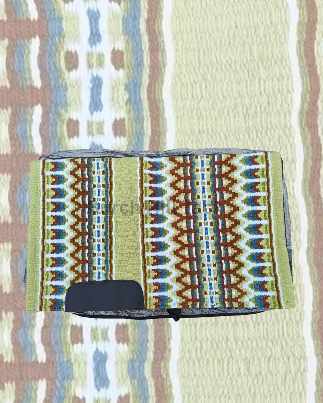 Olive Green Western Pleasure Ranch Riding Saddle Pad | Handcrafted Show Horse Tack