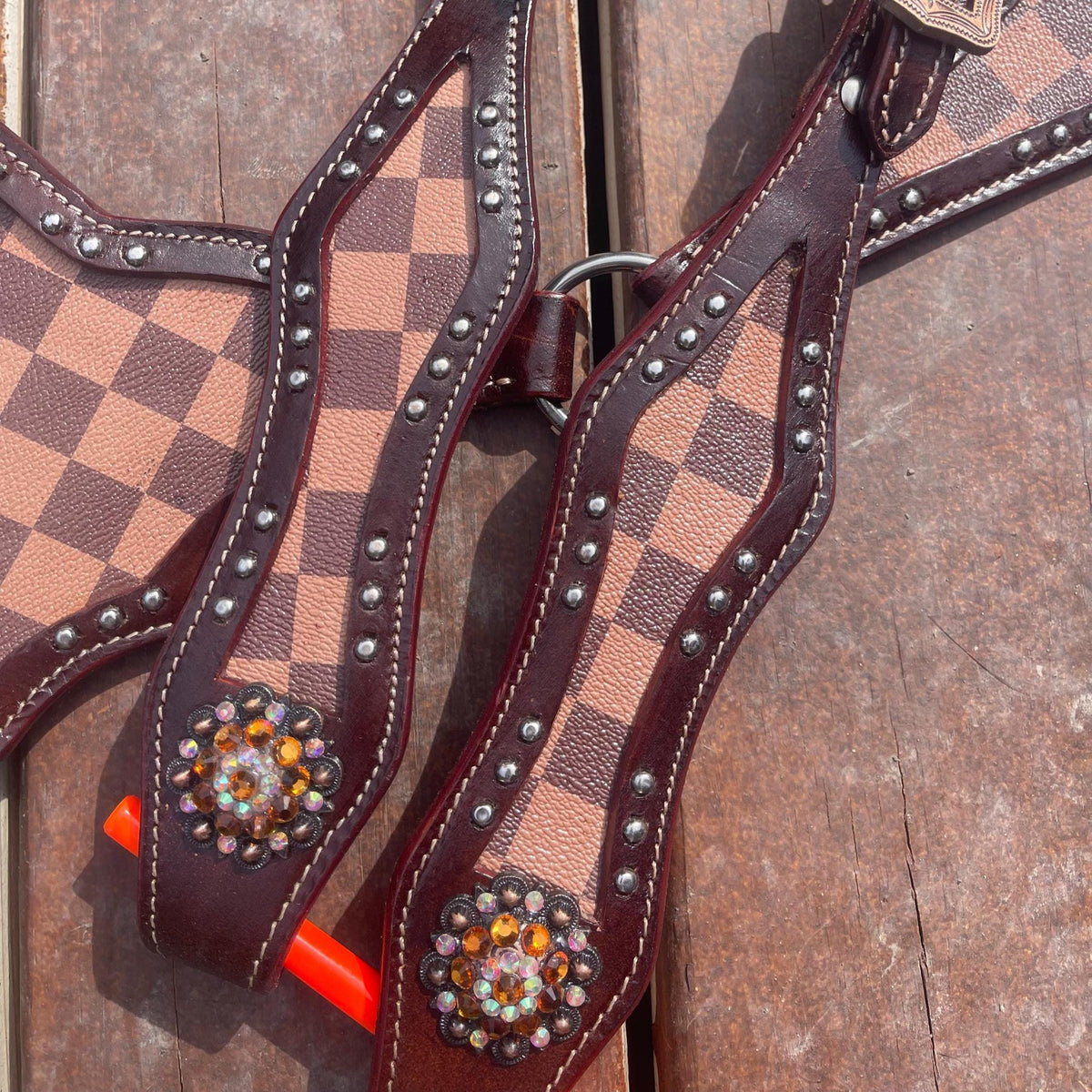 Brown Checker Tack Set- Ready to ship