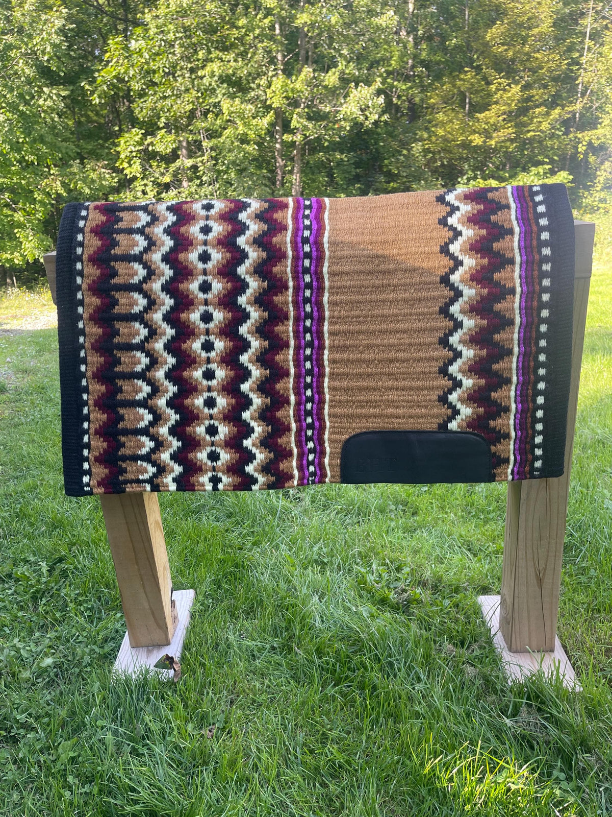 Tan& Burgundy Western show pad- Ready to ship