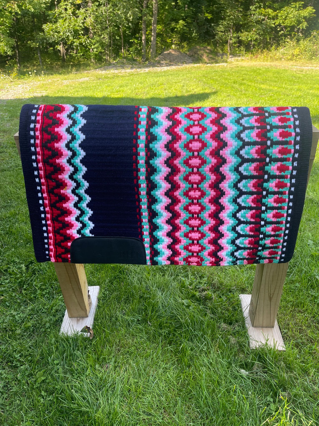 Black& Pink Western show pad- Ready to ship