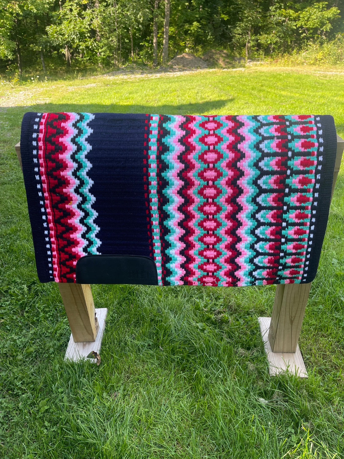 Black& Pink Western show pad- Ready to ship