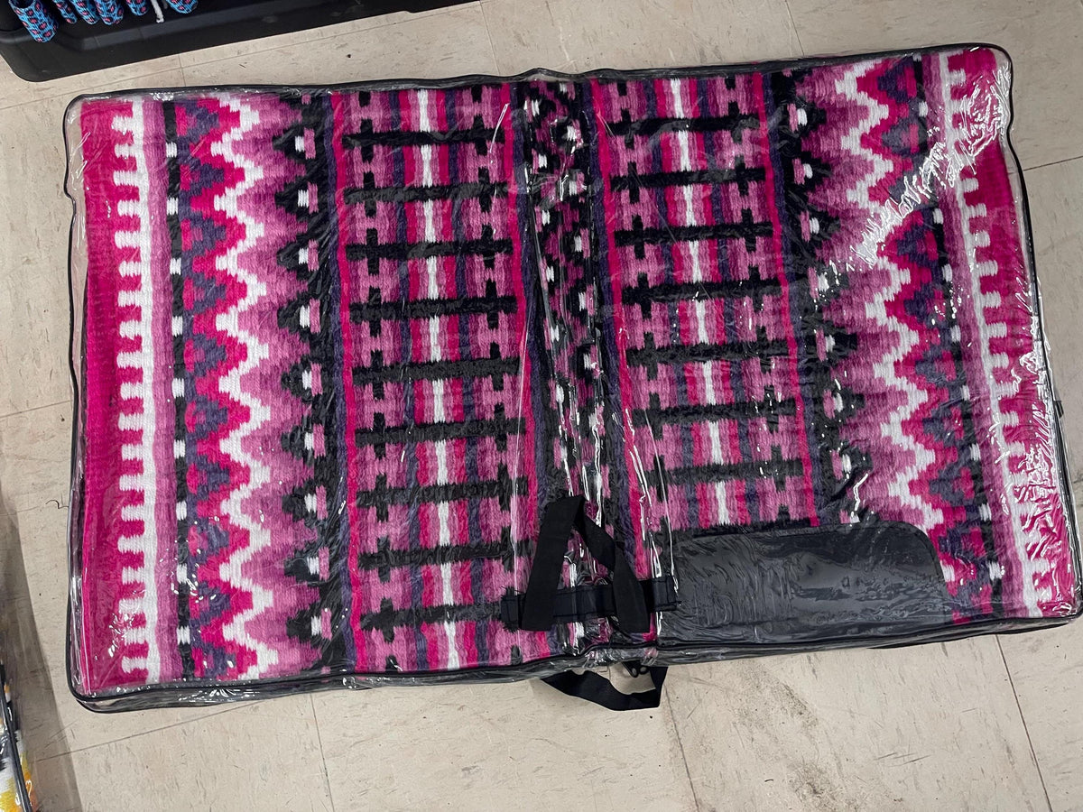Pink&black Western show pad- Ready to ship