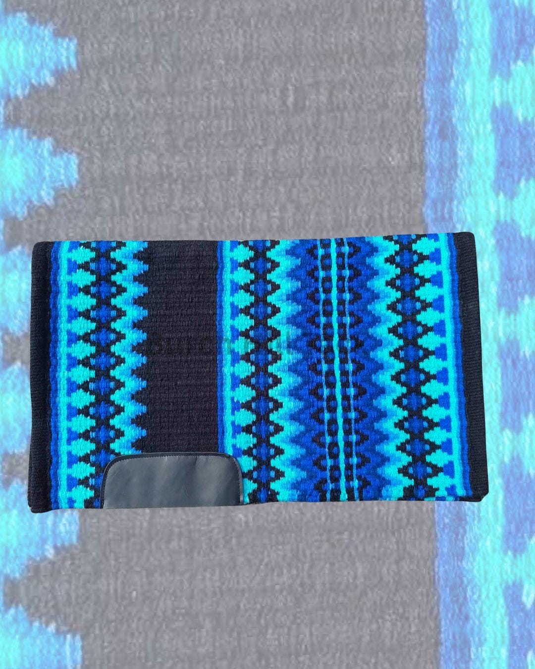 Electric Blue Western Pleasure Ranch Riding Saddle Pad | Handcrafted Show Horse Tack