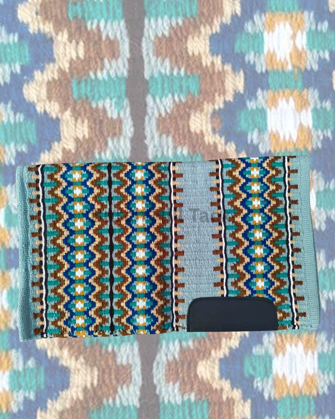 Aqua Western Pleasure Ranch Riding Saddle Pad | Handcrafted Show Horse Tack