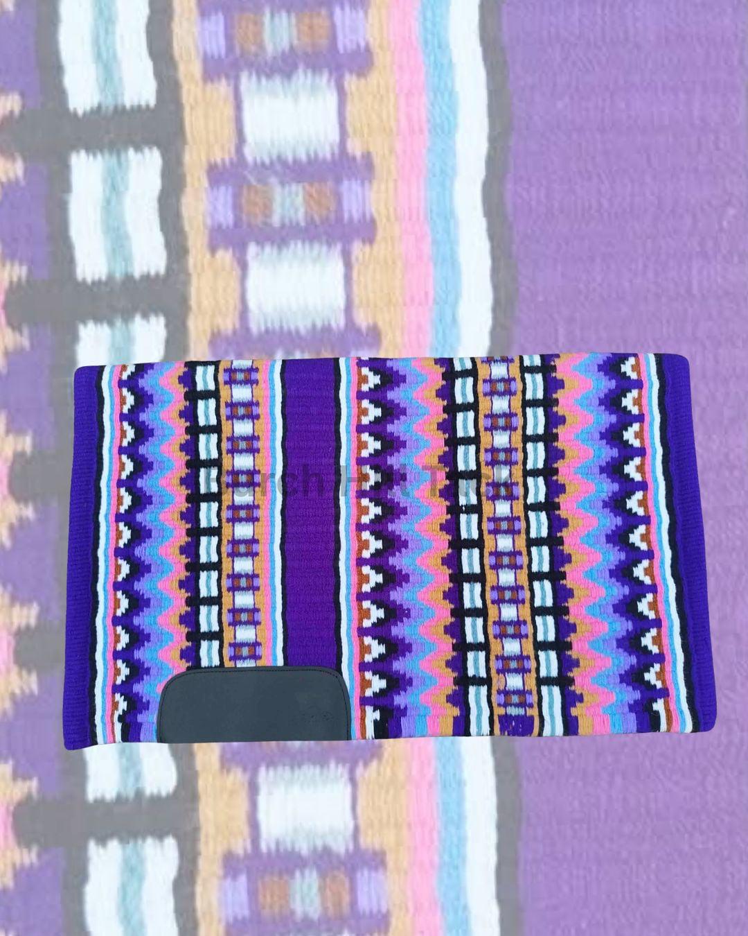 Purple Western Pleasure Ranch Riding Saddle Pad | Handcrafted Show Horse Tack