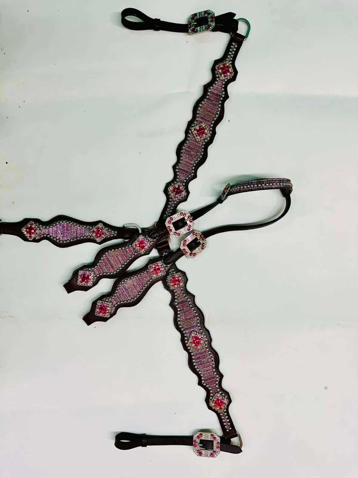 pink Western Barrel Racing Tack Set| Made to Order