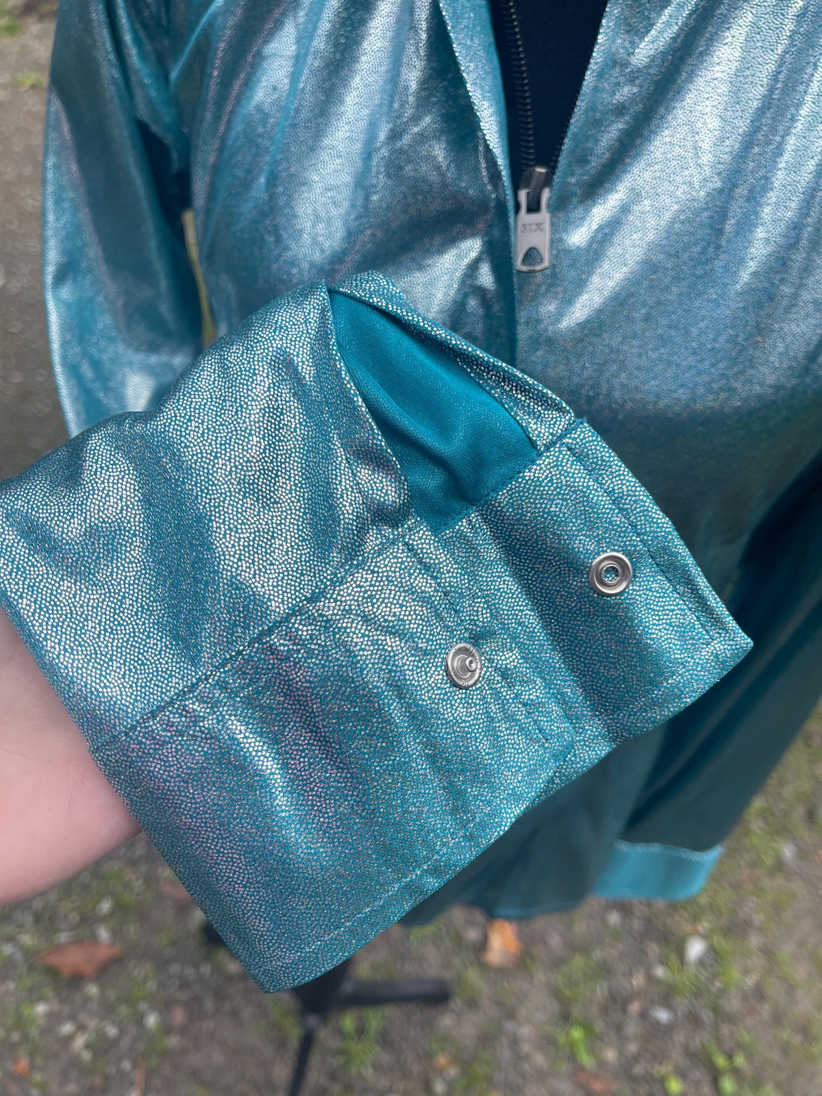 Turquoise Sparkle Rodeo performance shirt