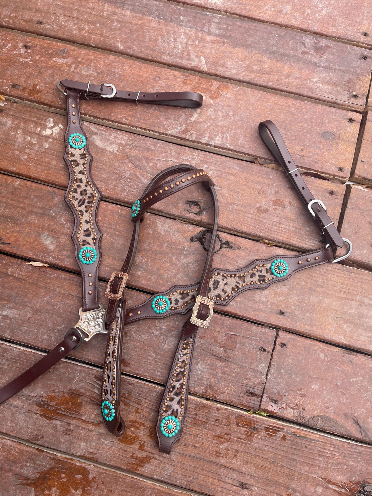 cheetah Western Barrel Racing Tack Set