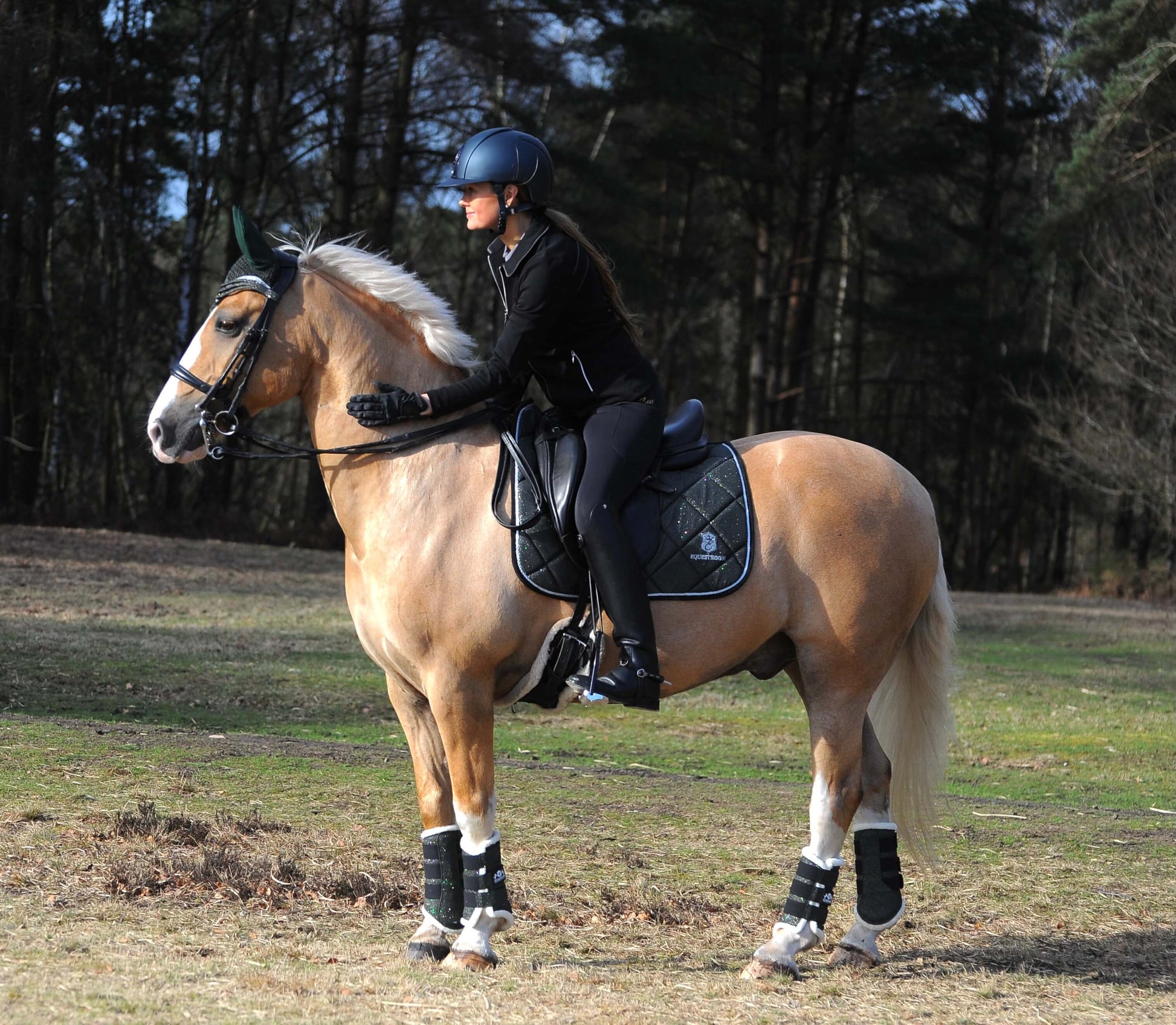 Jade Green Saddle Pad Set