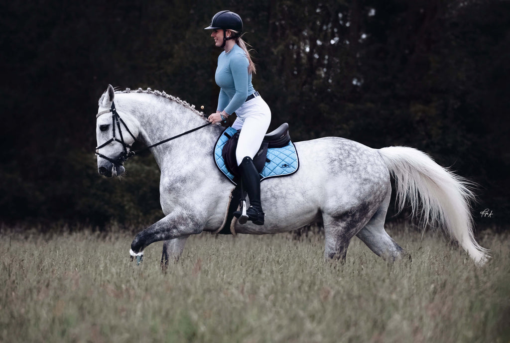 Baby Blue Saddle Pad Set