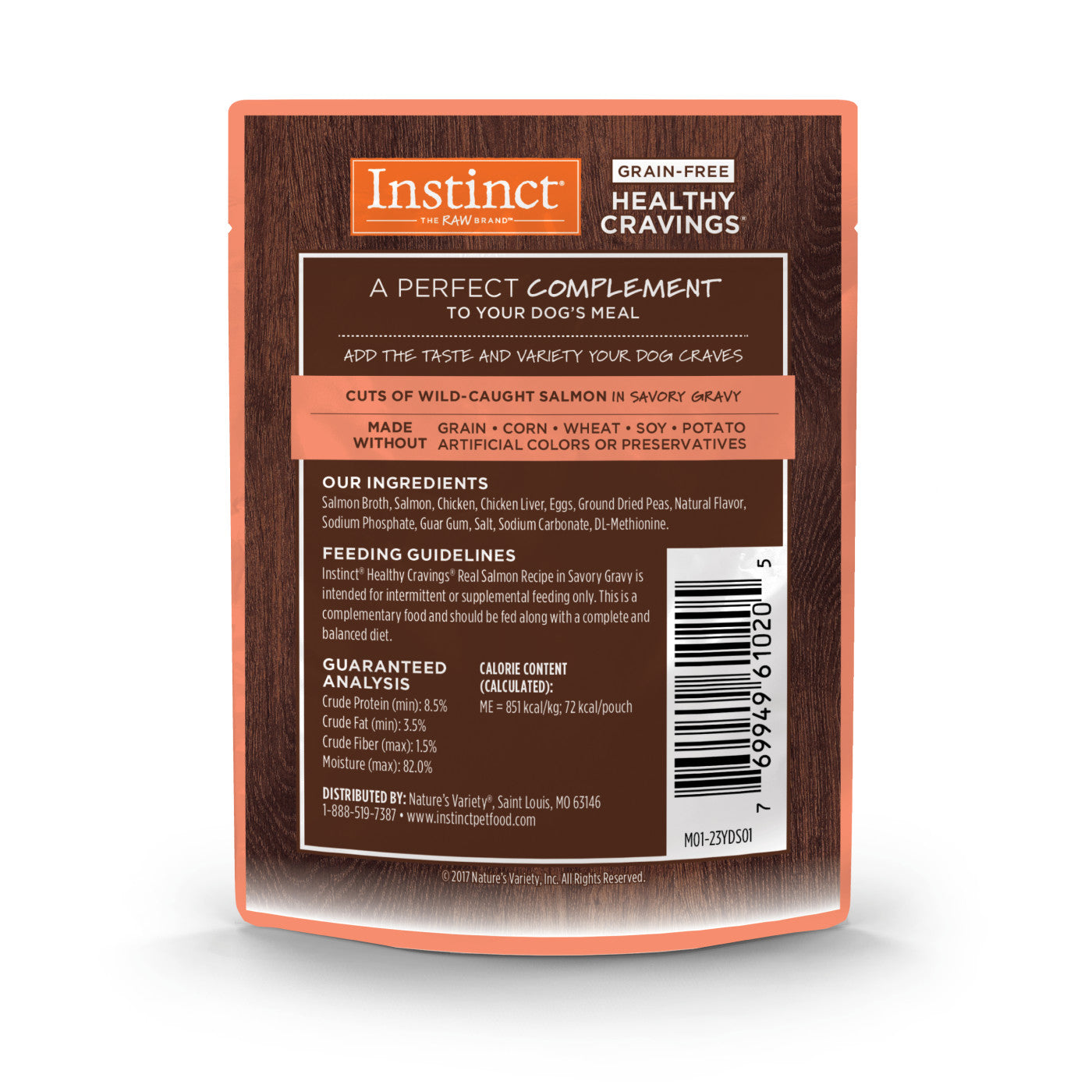 Instinct Healthy Cravings Salmon Dog Food Pouch (3oz)