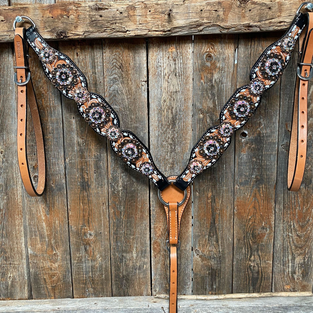 Browband/One Ear & Breastcollar Set #BBBC413
